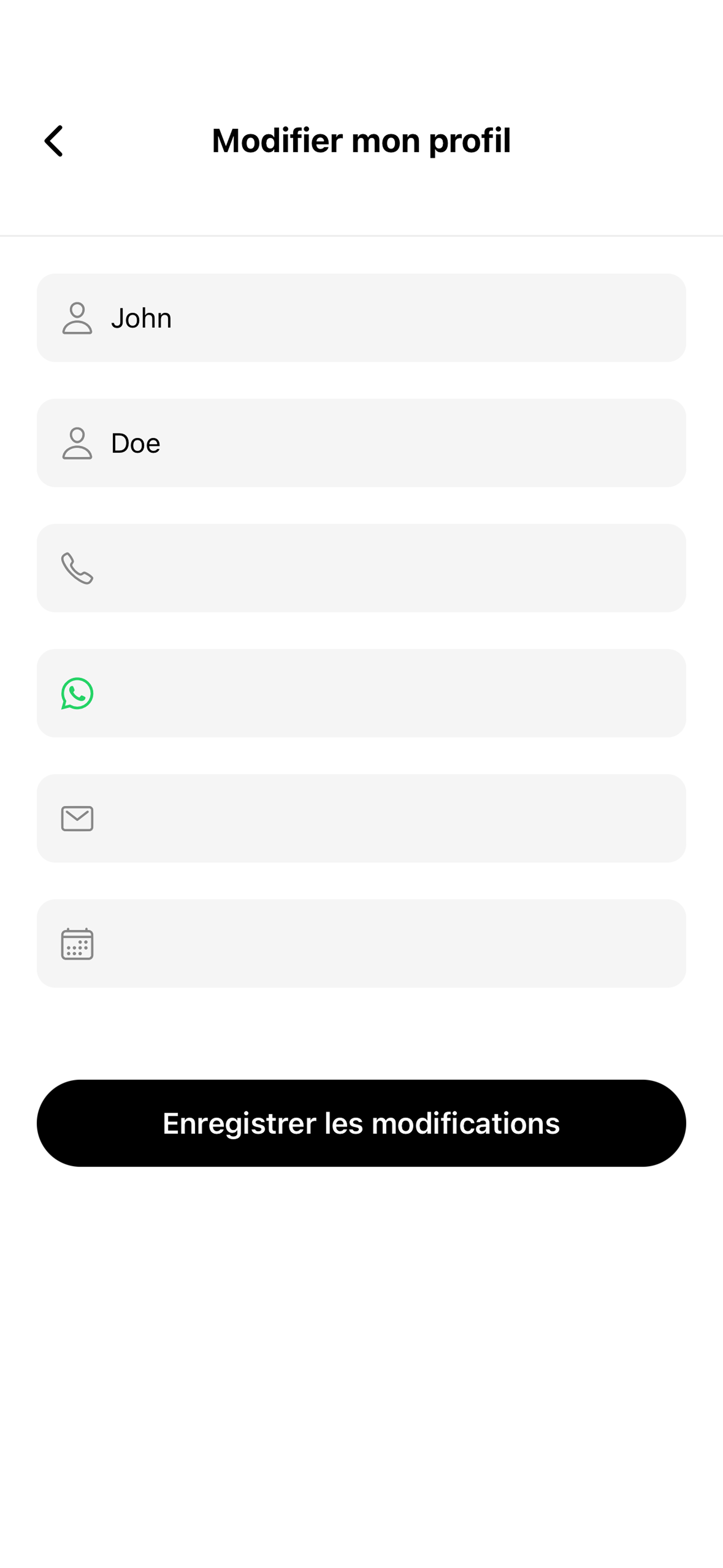 Vérification des informations